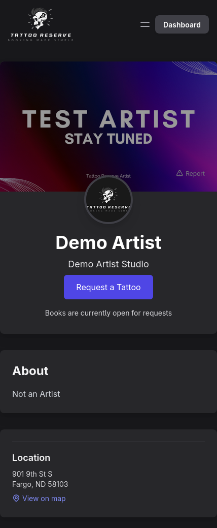 Artist Profile - Header