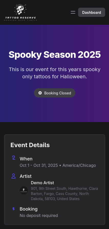 Tattoo Event - Part 2